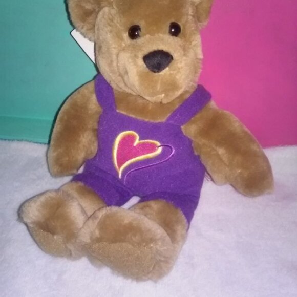 Halmark Kiss Kiss Bear Plush 10in Y2K - Picture 1 of 6
